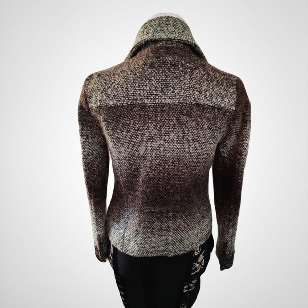 Vintage Charlotte Russe Tweed Double Breasted Blazer Jacket Size Medium - Picture 2 of 4